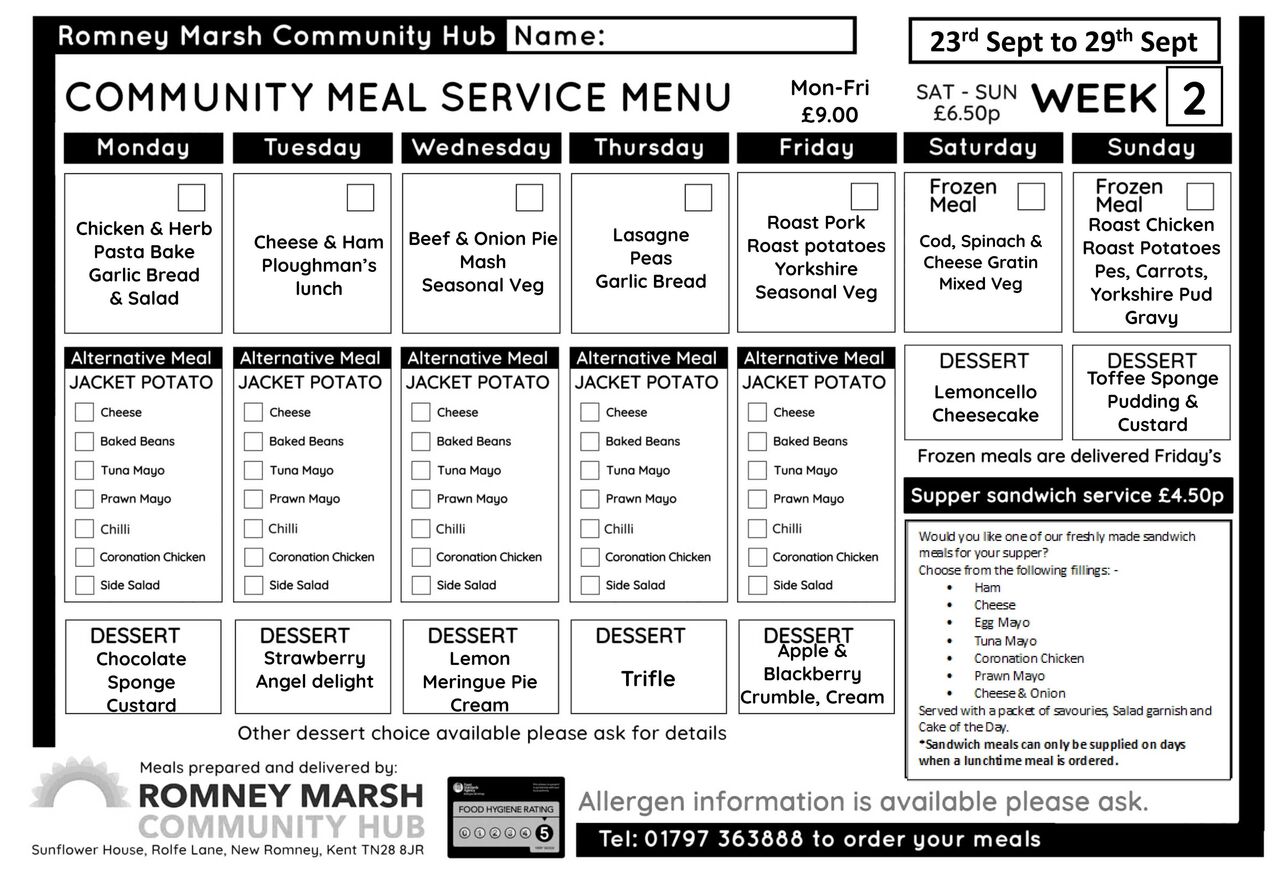 CMS Menu WK2