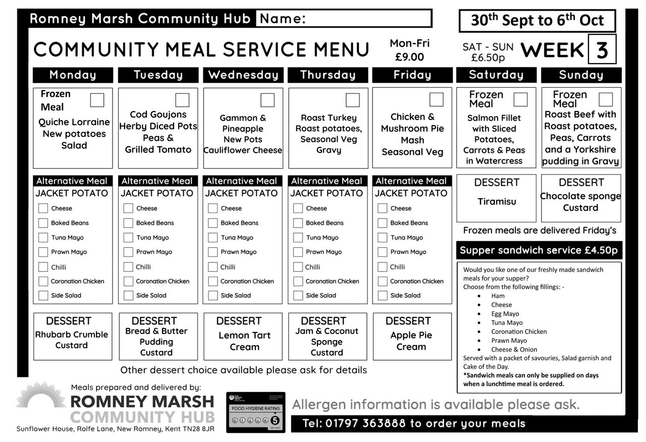 CMS Menu WK3